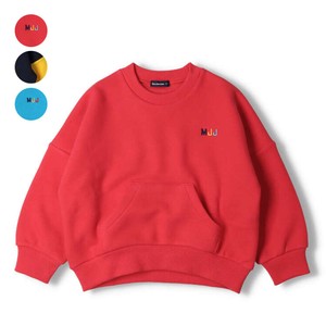 Kids' 3/4 Sleeve T-shirt Sweatshirt Brushed Lining Embroidered Made in Japan