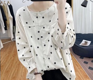 Button Shirt/Blouse Long Sleeves Ladies