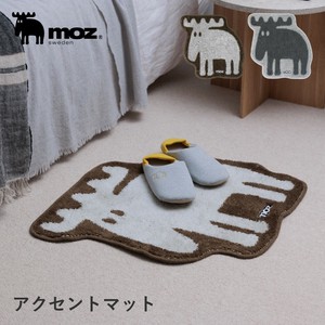 【マット】 アクセントマット 玄関マット 洗面所マット 抗菌防臭加工 滑り止め加工 北欧 moz モズ