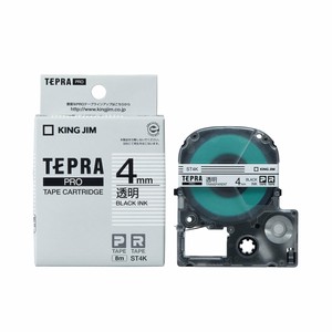 TEPRA PRO Tape Cartridge Transparent Label
