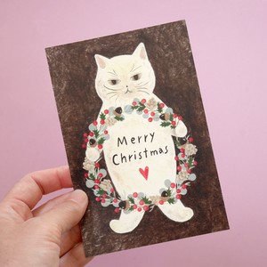ポストカード  ＊猫のクリスマス
