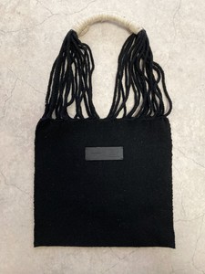 ★ラスト点1★メキシコ製・ウール素材のハンモックバッ・BLACK（S）手織り