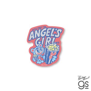 エンジェルブルー ダイカットミニステッカー ANGEL'S GIRL キャラクター ANGEL BLUE 平成 カワイイ NAR-005