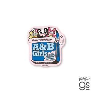 エンジェルブルー ダイカットミニステッカー A&B Girls キャラクター ANGEL BLUE 平成 カワイイ NAR-009