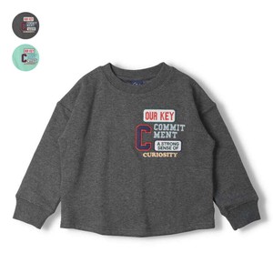 Kids' 3/4 Sleeve T-shirt Brushed Lining Patch Simple