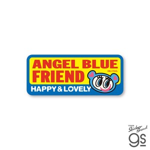 エンジェルブルー ダイカットミニステッカー HAPPY＆LOVELY キャラクター ANGEL BLUE 平成 NAR-012