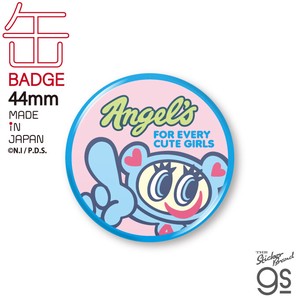 エンジェルブルー 44mm缶バッジ ナカムラくん キャラクター ANGEL BLUE 平成 カワイイ NAR-014