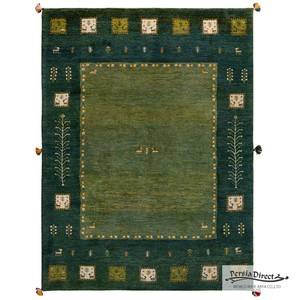 ギャッベ　ペルシャ　イラン　オーガニックウール　絨毯　ラグサイズM（約150×200cm）　G1170　149×200cm