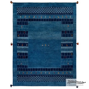 ギャッベ　ペルシャ　イラン　オーガニックウール　絨毯　ラグサイズM（約150×200cm）　G1171　151×198cm