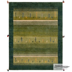 ギャッベ　ペルシャ　イラン　オーガニックウール　絨毯　ラグサイズM（約150×200cm）　G1174　153×195cm