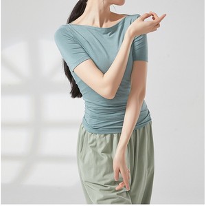 T-shirt Plain Color T-Shirt Ladies' Short-Sleeve