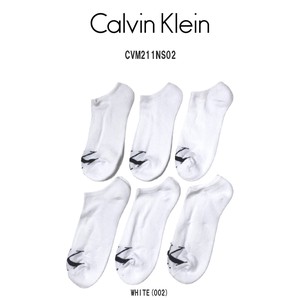 Calvin Klein(カルバンクライン)メンズ ソックス ショート アンクル スポーツ 6足組 男性用靴下 CVM211NS02