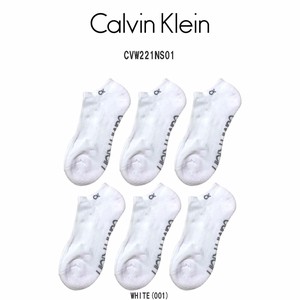 Calvin Klein(カルバンクライン)レディース ソックス くるぶし 6足組 女性用靴下 WOMENS 6PK CVW221NS01