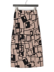 Skirt Geometric Pattern Flocking Finish Tight Skirt 2023 New