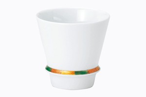 匠の蔵　焼酎カップ　ハッピーリング（白）【日本製 有田焼 磁器 至福のひと時に】