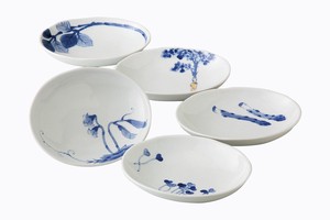 Hasami ware Small Plate Assortment Set of 5 Made in Japan