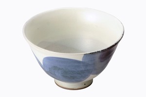 円 飯碗(青)【日本製 波佐見焼 陶器 毎日の生活に】