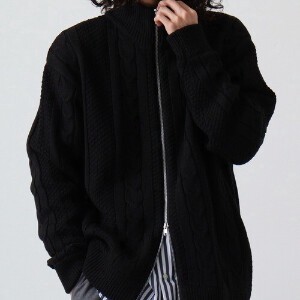 Sweater/Knitwear Double-zip