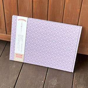 【見開きサイズ】御朱印ホルダー/単色-花菱(紫)