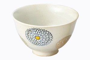 Hasami ware Rice Bowl Dahlia Pottery L size Made in Japan