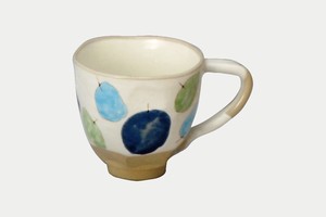 ポム　マグカップ（青）【日本製 波佐見焼 陶器 毎日の生活に】