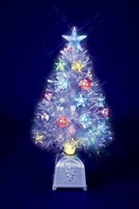 クリスマス　とっても光るファイバーツリーシリーズ  ホワイト