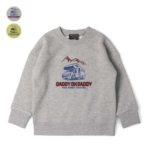 Kids' 3/4 Sleeve T-shirt Lightweight Brushed Lining Sagara-embroidery Made in Japan