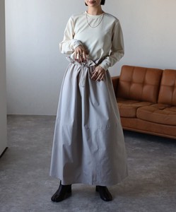 Casual Dress Long Sleeves Waist Docking One-piece Dress Drawstring