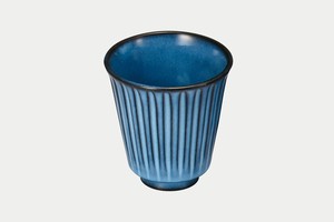 BLUE彫　コップ（小）【日本製 波佐見焼 陶器 毎日の生活に】