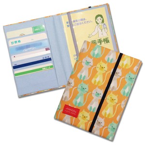 Business Card Holder Cats Orange