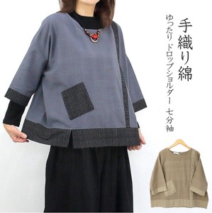 Button Shirt/Blouse Pullover Japanese Pattern Short Length