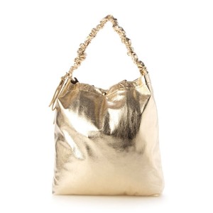 Tote Bag Metallic Shirring