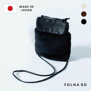 【日本製】本革 ムートン調ファー ギボシミニショルダーバッグ / FOLNARD