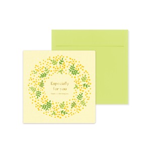 Planner/Notebook/Drawing Paper Gold Foil Mimosa Made in Japan