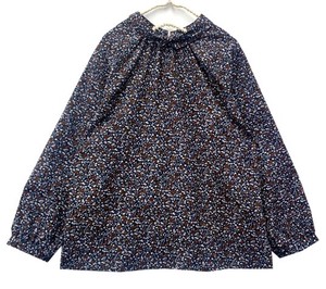 Button Shirt/Blouse Floral Pattern 2-way