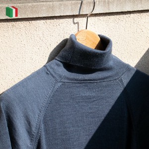 【デッドストック】イタリア POLIZEI ハイネックセーター ブルー