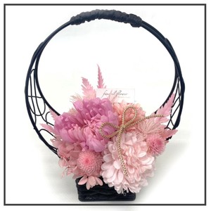 華月 ピンク プリザーブドフラワー 現代仏花 供花 お供え リンギク キク 菊 和風 ギフト プレゼント