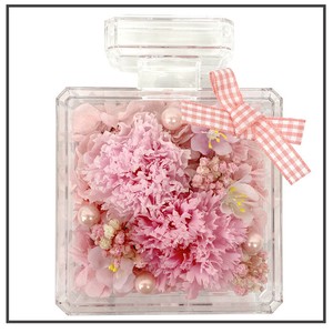 パフュームドルチェ フルール ピンク プリザーブドフラワー カーネーション 香水 ギフト プレゼント 母の日