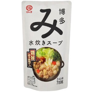 マルエ醤油　博多水炊きスープ 700g x12【つゆ・だし】