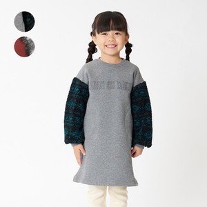 Kids' Casual Dress Pocket Brushed Lining One-piece Dress