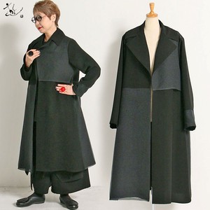 Coat black Formal Georgette Autumn/Winter 2023 Made in Japan