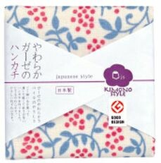 日本製 made in japan ジャパニーズスタイルハンカチ 実と唐草 161620 JS4118
