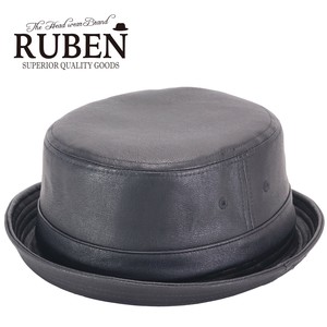 ルーベン(RUBEN) エコレザーポークパイハット オールシーズン