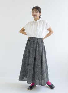 【予約販売】ドットプリント　フレアースカート〈ista-ire2024夏物新作〉