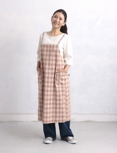 Apron Yarn-dyed Checked Pattern