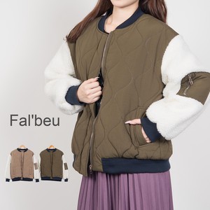 Blouson Jacket Cotton Batting Quilted Pocket Blouson Switching Autumn/Winter 2023 2-colors