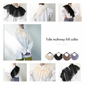 Button Shirt/Blouse Tulle Multi-way 【2024NEW】