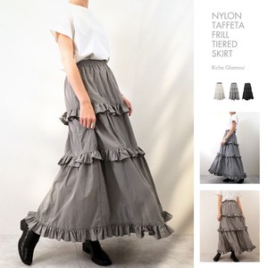 Skirt Ruffle Nylon Taffeta Tiered 【2024NEW】