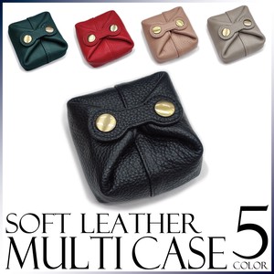 Pouch/Case Soft Leather Ladies Men's Simple