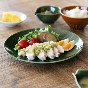 Mino ware Main Plate Miyama 22cm Made in Japan